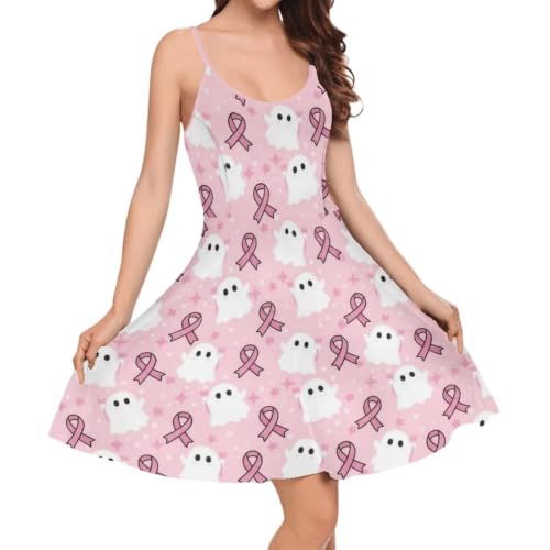 Image of Cozeyat Women Girls Summer Sleeveless Dress Casual Swing Beach Cover Up Knee Length Dresses,Large Size XS-4XL