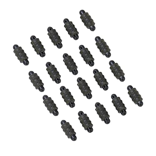 Zerone 20 conectores para pesca de carpa plástico miniatura 2