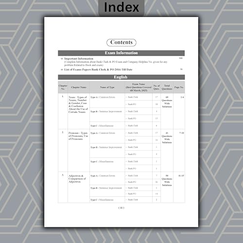 Image of Examcart Bank Clerk & PO English Question Bank Book | 21 Chapters with 2600+ PYQs | Chapter, Type & Level-wise Question | For SBI, IBPS, RRB, NABARD, LIC & All Banking Exams 2026