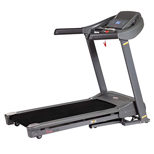Image of Sunny Health & Fitness 20 inch x 55 inch Auto Incline Treadmill with Folding Deck
