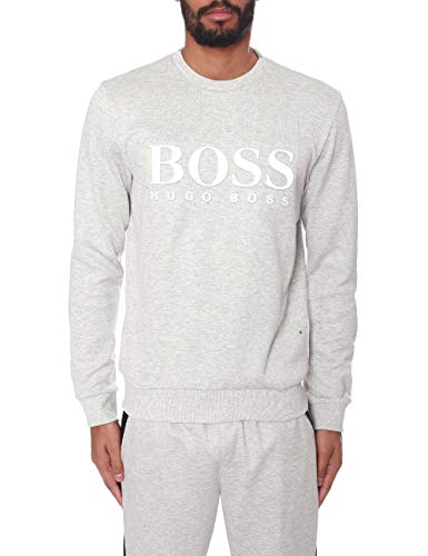 BOSS Athleisure Men's Salbo Sweatshirt, Grey (Light/Pastel 057), XX-Large