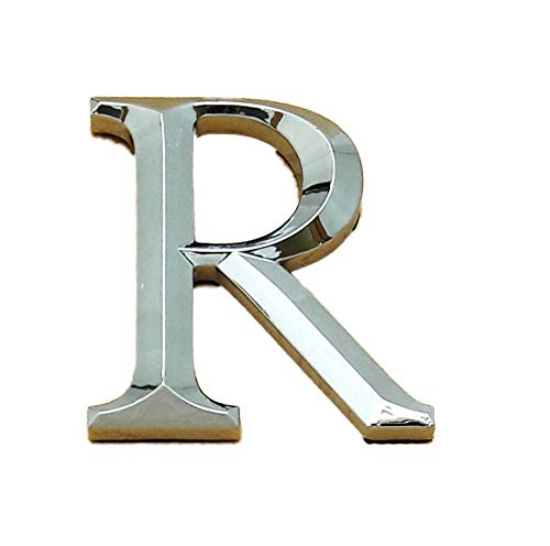 Lettere autoadesive, Cromate, Finitura argentata