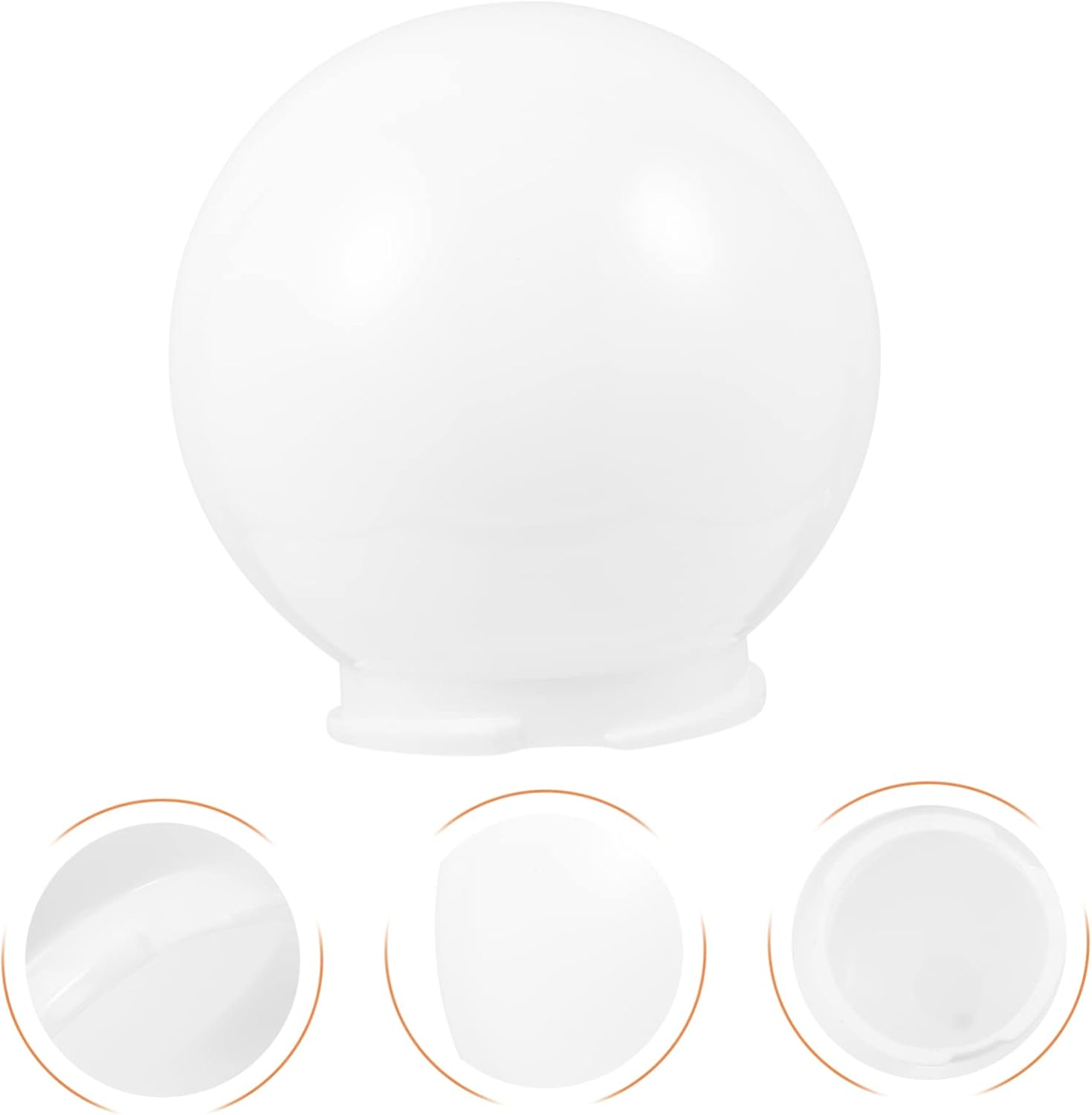 Outdoor Light Globe Lamp Shade Round Acrylic Light Cover 5.90 X 5.90 X 3.74 in Replacement Lamp Cover for Courtyard Porch Garden Lighting 1 Pack image 5