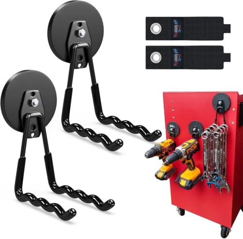 3-H Heavy Duty Magnetic Hooks, Large Magnet Hooks 3.5 inch Base,2 Pack