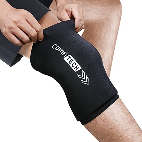 Lovehome Lumbar Support Pillow For Back Pain Relief - Blue & Comfitech Knee Ice Pack For Injuries Compression Sleeve Large #TOP5