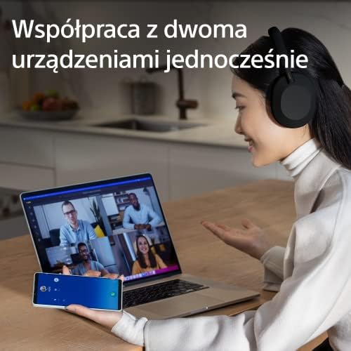 Sony WH-1000XM5 ANC słuchawki bezprzewodowe z redukcją hałasu, bateria 30h, styl nauszny, zoptymalizowane pod kątem Alexy i Asystenta Google, z wbudowanym mikrofonem do rozmów telefonicznych, czarne