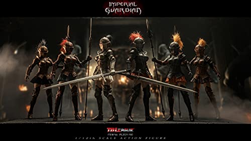 Hiplay 1/12 Scale Female Action Figure Set- Imperial Guardian, Head+Costume+Figure+Accessory Full Set - 6 Inch Super Seamless Flexible Figure Doll Set061(F) #TOP6