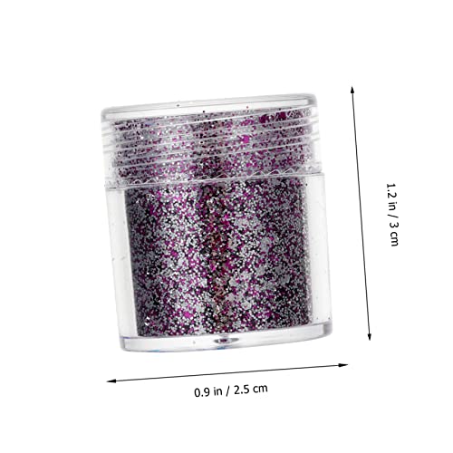 KALLORY 8 Pçs Decoração De Lantejoulas Glitter Lantejoulas Para Unhas Em Pó Para Corpo Glitter Em Pó