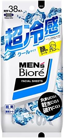 Amazon | メンズビオレ 洗顔シート クール 38枚入 | メンズビオレ 
