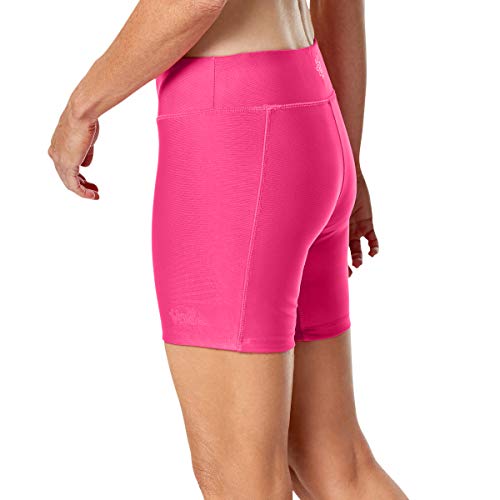 UV SKINZ UPF 50+ Women's Active Swim Shorts - Hot Pink - M