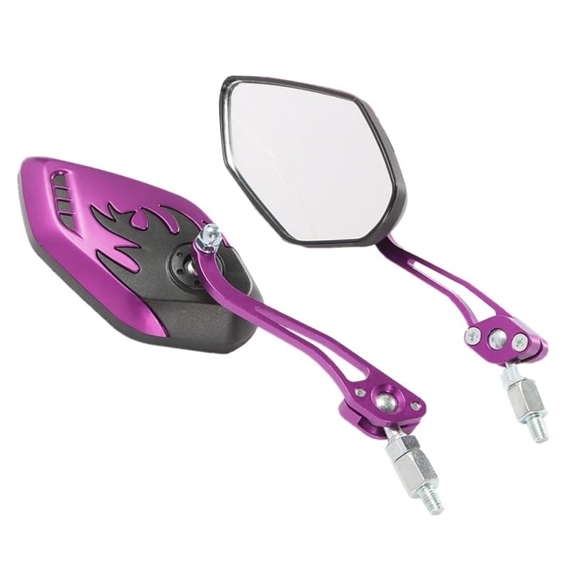 Espejos laterales para motocicleta universales H7JD de 8 y 10mm regulables