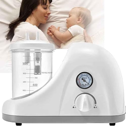 TRTDYFKH - Aspirateur d'expectorations portable, appareil d'aspiration électrique, machine de sécrétion de mucus, appareil d'aspiration d'expectorations, machine portable de sécrétion de mucus et de flegme