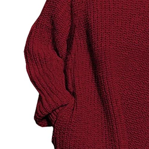 Robe pull col roulé amples en tricot pour vos sorties d'automne - 5