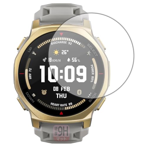 PDA�H�[ Amazfit T-Rex 3 Pro [�P�[�X�T�C�Y 44mm�p] �Ή� 9H���d�x[���˒ጸ] �ی� �t�B���� ���{��
