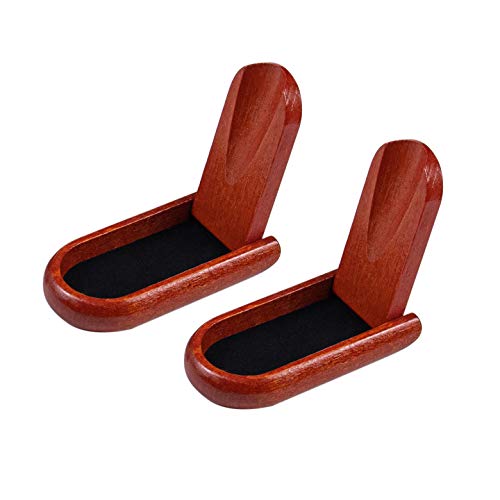 AUEAR, 2PCS Foldable Pipe Holder Collapsible Wood Pipes Compatible for Cigar Tobacco Cigarette Single Pipe Decorative Display Stand Rack Rest