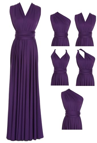 Edaydress Long Dresses for Wedding Convertible Wrap Multi Way Infinity Dresses to Wear to a Wedding Plus Size Bridesmaid Dresses