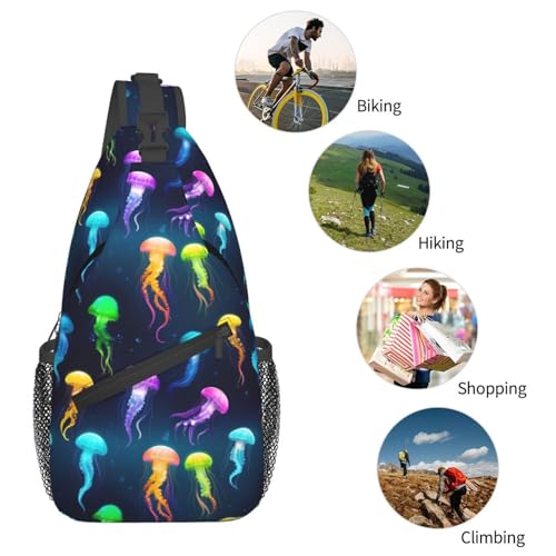 Mochila tipo bandolera para senderismo con diseño medusa miniatura 6