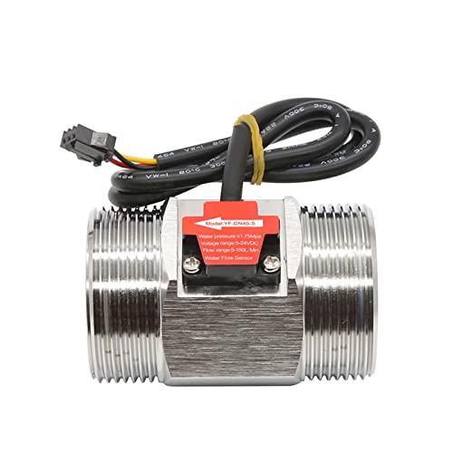 Sensor de flujo de agua interruptor de sensor de líquido KmoNo 3/4 DC 5-18V acero inoxidable 5