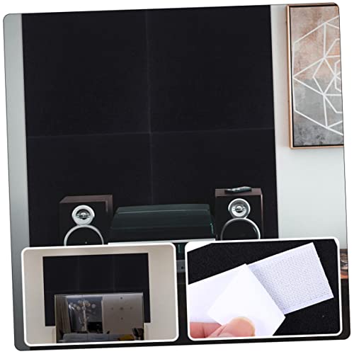 BESPORTBLE 2pcs Paneles Acústicos Insonorizantes Alta Densidad para Pared Aislamiento de Ruido para Estudio en Casa Fácil de Instalar y Cortar Material Absorbente Duradero Negro miniatura 4