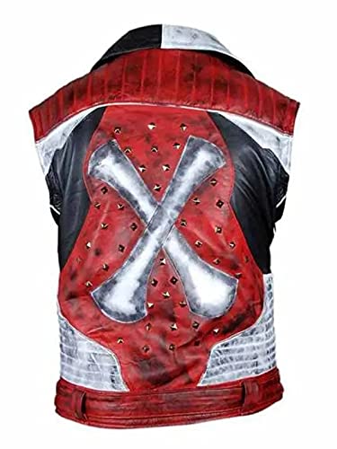 Mens Descendants 2 Cameron Boyce Carlos Classic Party Wear Gothic Style Genuine Cowhide Leather Jacket4