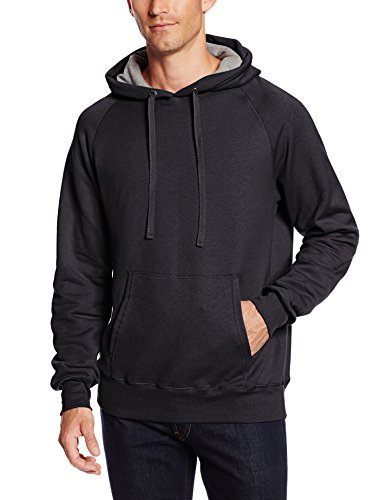 Hanes mens Pullover Nano Premium Lightweight Fleece Hooded Sweatshirt,Vintage Black,Medium