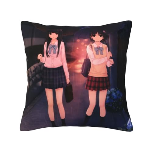 珈琲貴族 (5) ッションカバー 抱き枕カバー 装飾枕カバー 座布団カバー グッズ ギフト アニメグッズ 着脱簡単 洗える ソファ背当て 両面プリント かわいい おしゃれ 車やソファー 45x45cm