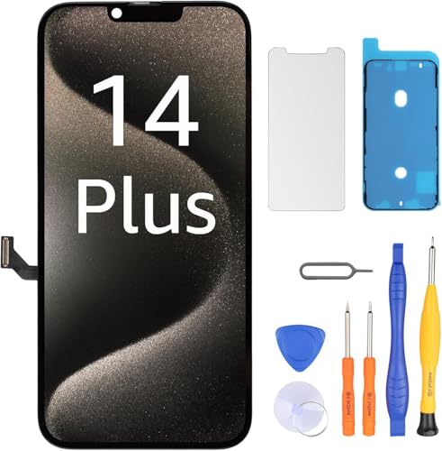 Écran iPhone 14 Plus LCD LL TRADER avec vitre tactile et outils de réparation pour châssis 6,7"
