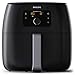 Philips HD9652/90 Airfryer XXL - Friggitrice Low-Oil e Multicooker con Tecnologia Twin Turbo Star, 2225 W, 1.4 kg, Plastica, Nero