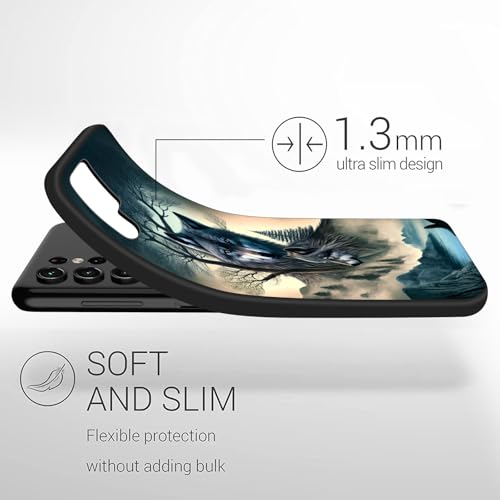 BFUKVOU for Galaxy S26 Ultra Case,Premium Soft Silicone Rubber Full-Body Protective Bumper Case for Samsung Galaxy S26 Ultra 6.9 inch 2026,Forest Wolf - image 3