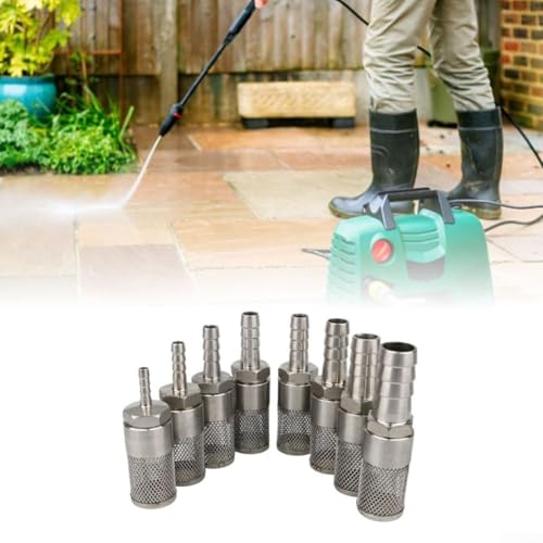 Zuverlässiges Schlauchstutzensieb aus Edelstahl 304, Schlauch Barb Filter, Sieb Mesh Rohrpumpe Pumpenfilter, perfekt für die Aufrechterhaltung eines sauberen Wasserflusses in Pumpen (12 mm)