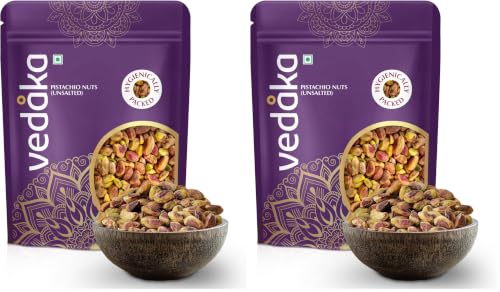 Image of Amazon Brand - Vedaka Whole California Pista Kernels | 500G | Unsalted | Without Shell (Pack of 2)