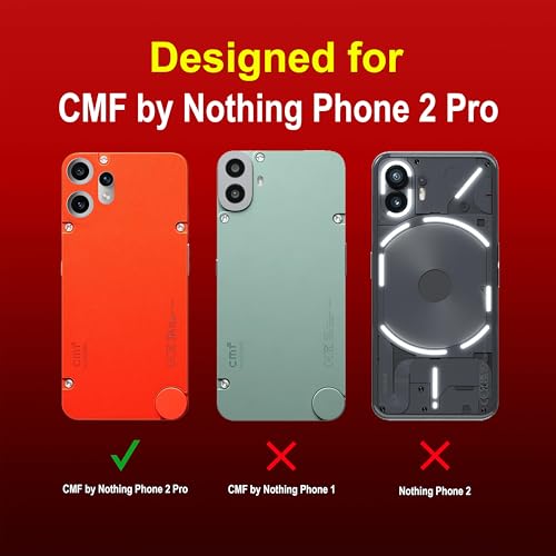 Image of amazon basics Back Case Cover for CMF by Nothing Phone 2 Pro | Compatible for CMF by Nothing Phone 2 Pro Back Cover | Liquid Silicon Magic Case with Camera Protection | Red