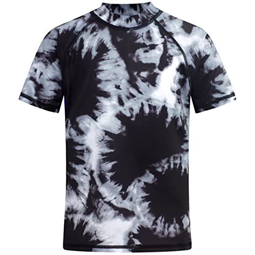 Kanu Surf Girls' Jade Rash Guard UPF 50+ Sun Protection Short Sleeve Swim Shirt