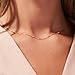 Freekiss Gold Herringbone Necklace, Layered 14K Gold Filled Choker Necklaces, Dainty Snake chain Cuban Link Necklace Set, Simple Gold Jewelry Gifts