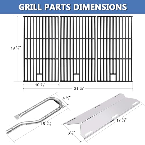 Adviace Grill Replacement Parts for Jenn Air 720-0337 Grill, Grill Grates & Flame Spreader & Burner and Igniter Kit for Jenn Air Model 720-0337, Replacement for Jenn Air 720-0337 Grill Parts by Adviace - Used condition - Image 4