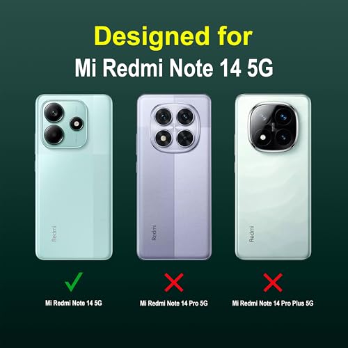 Image of Zapcase Back Case Cover for Mi Redmi Note 14 5G | Compatible for Mi Redmi Note 14 5G Back Cover | Liquid Silicon Magic Case with Camera Protection | Dark Green