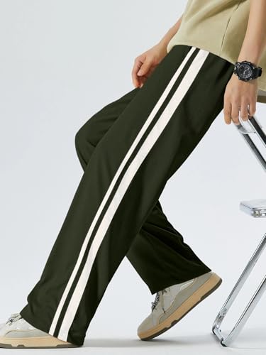 Image of GRECIILOOKS Men's Loose Mid Rise Casual Trousers Pants | Regular | Sports Stylish Track Pant | Sweatpants (Available in Plus Size)