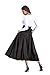 Alaroo Women High Waist Bow Tie Belted Maxi Skirt with Pocket S-XXL
