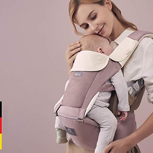 NJ Babydrager voor babydrager, verbetert vier seizoenen, complex, ergonomisch multicolor, vier-in-one-babydrager… - Image 3