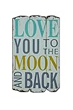 Creative Wood Love You to The Moon and Back Wall Plaque