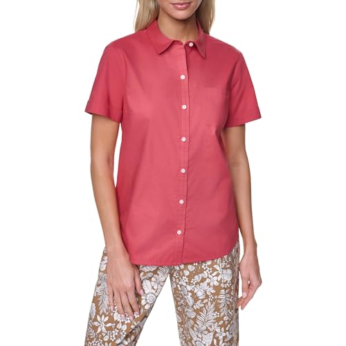 Image of Nautica Women's Button Front Short Sleeve Camp Shirt