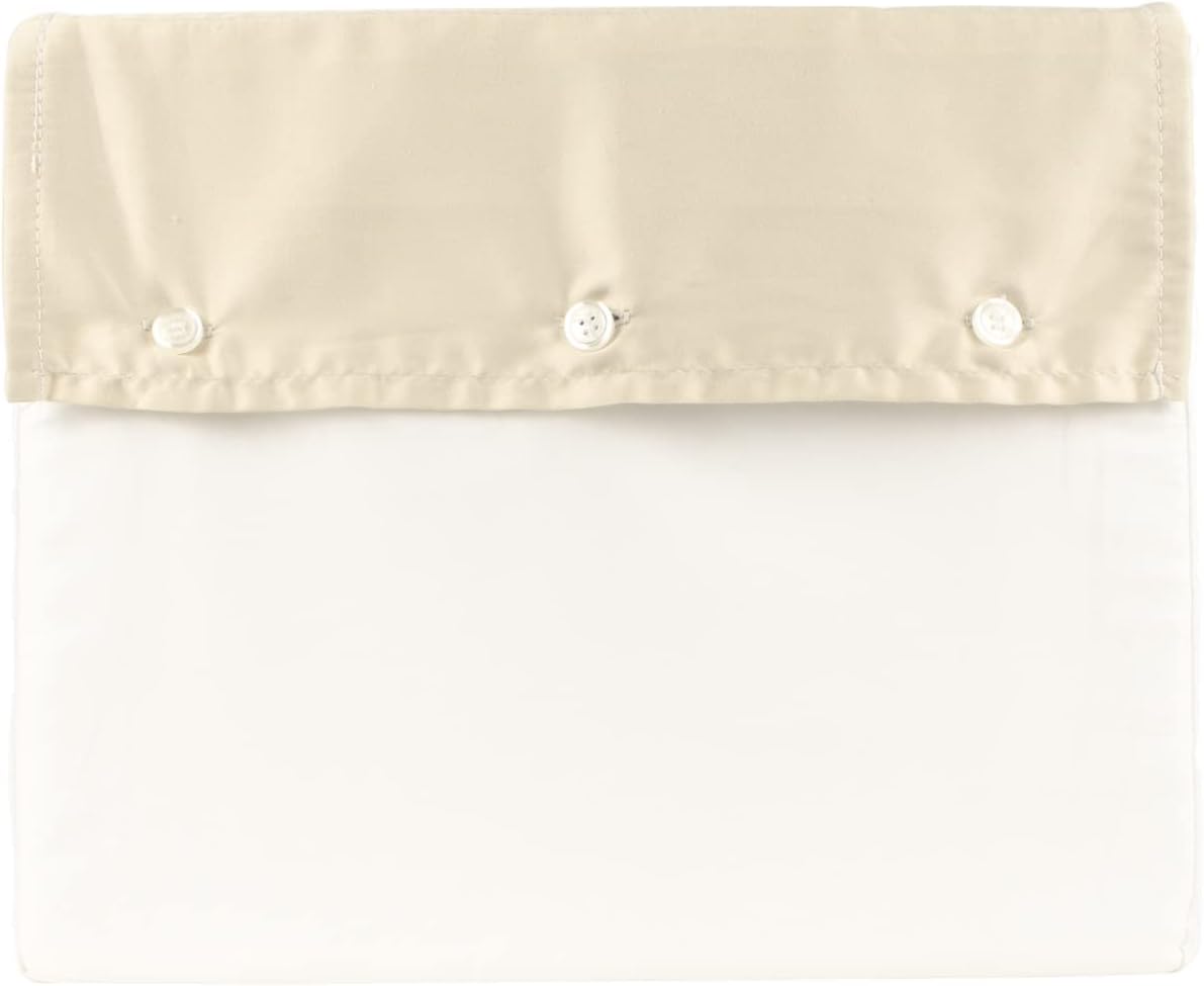 Organic Sateen Border Twin Duvet Cover CSnd 66X86 Inches