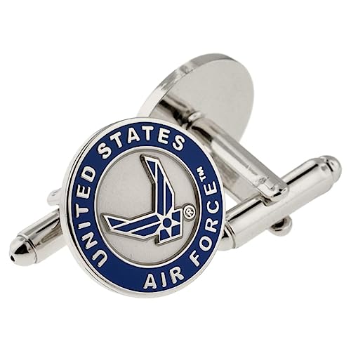 PinMart's Officially Licensed U.S. Air Force Cufflinks - Silver2