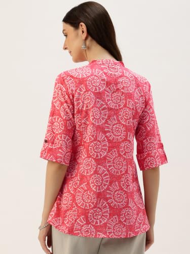 Image of Printed Mandarin Shirt - Casual & Chic (S-3XL)