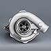 maXpeedingrods Universal T3 T4 T04E 0.57 A/R Turbo Charger 400+HP, T03 T04 T3/T4 5-Bolt Flange Turbocharger Oil Cooled for 1.5L-2.5L engines 7psi-19psi