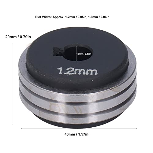 Roda de alimentação de arame, rolamento de aço Nylon ranhuras de 1,2 mm 1,6 mm Rolo de alimentação d