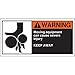 Warning Label, 2-1/2inHx5inW, HP Poly., PK5