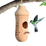 Matériaux sûrs : construite à partir de bois naturel sûr et inodore, notre maison pour colibris dispose d'une structure robuste qui n'est pas facilement endommagée ou déformée. Il est parfait pour une utilisation à long terme et offre un foyer sûr et sécurisé à vos amis à plumes.