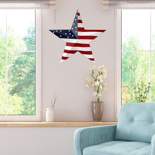 Étoiles de drapeau américain JoyEvy en métal premium pour extérieur