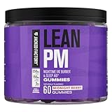Jacked Factory Lean PM Weight Loss Gummies - Night Time Fat Burner & Appetite Suppressant Sleep Supplement with Melatonin & Ashwagandha - 60 Metabolism Gummies, Midnight Berry